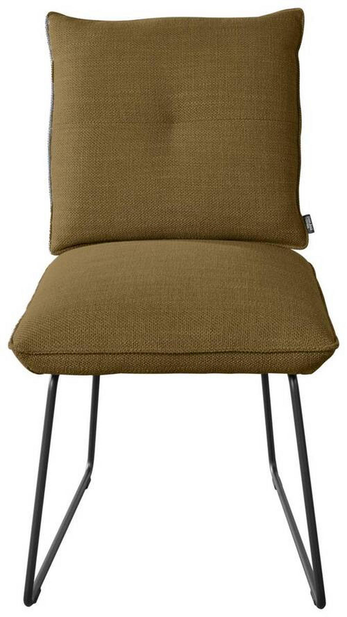 STUHL - Schwarz/Braun, Design, Textil/Metall (51/90/70cm) - Dieter Knoll