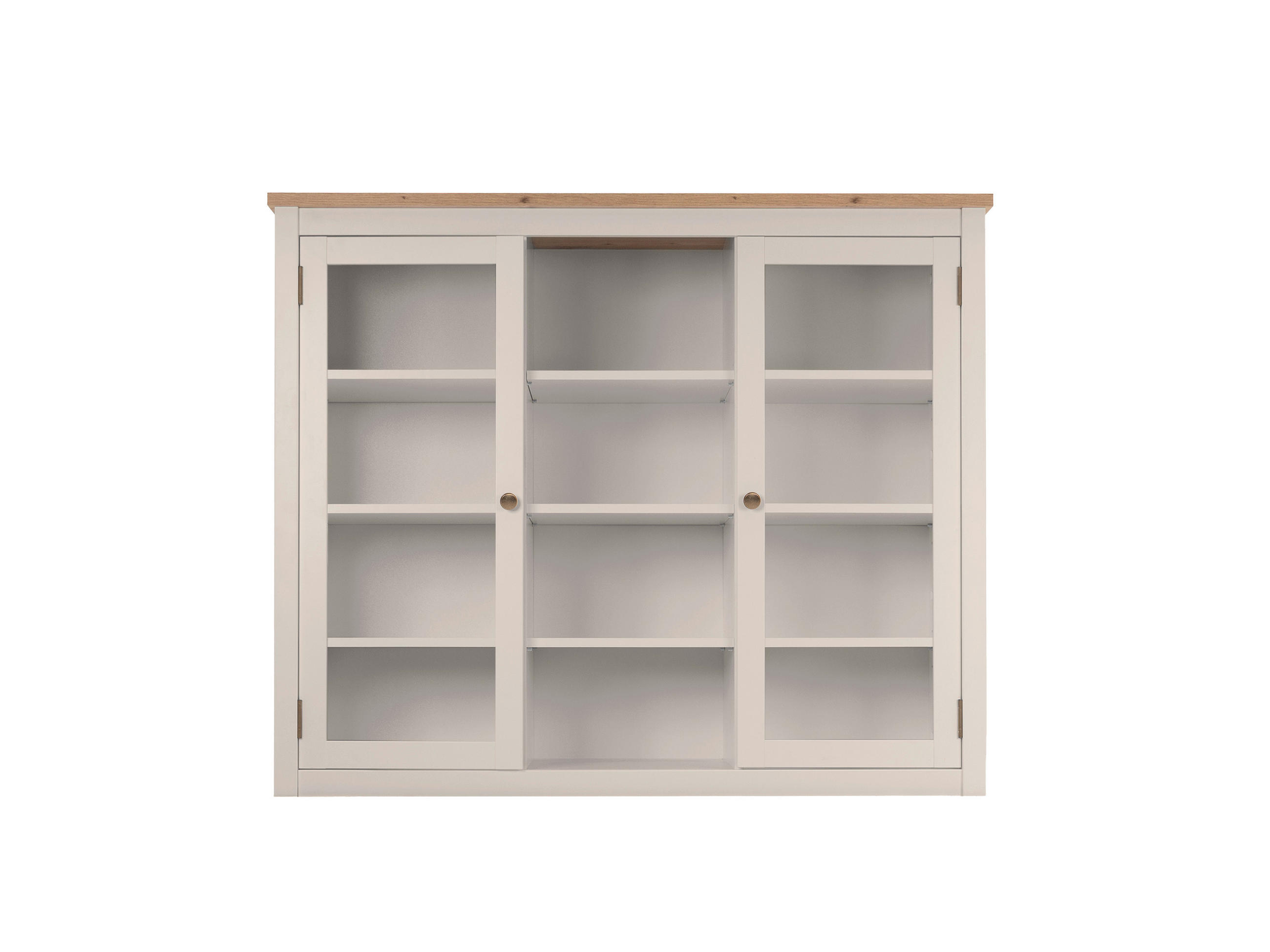BUFFETAUFSATZ 119,6/100/40 cm   - Kaschmir/Eiche Artisan, Konventionell, Glas/Holzwerkstoff (119,6/100/40cm) - MID.YOU