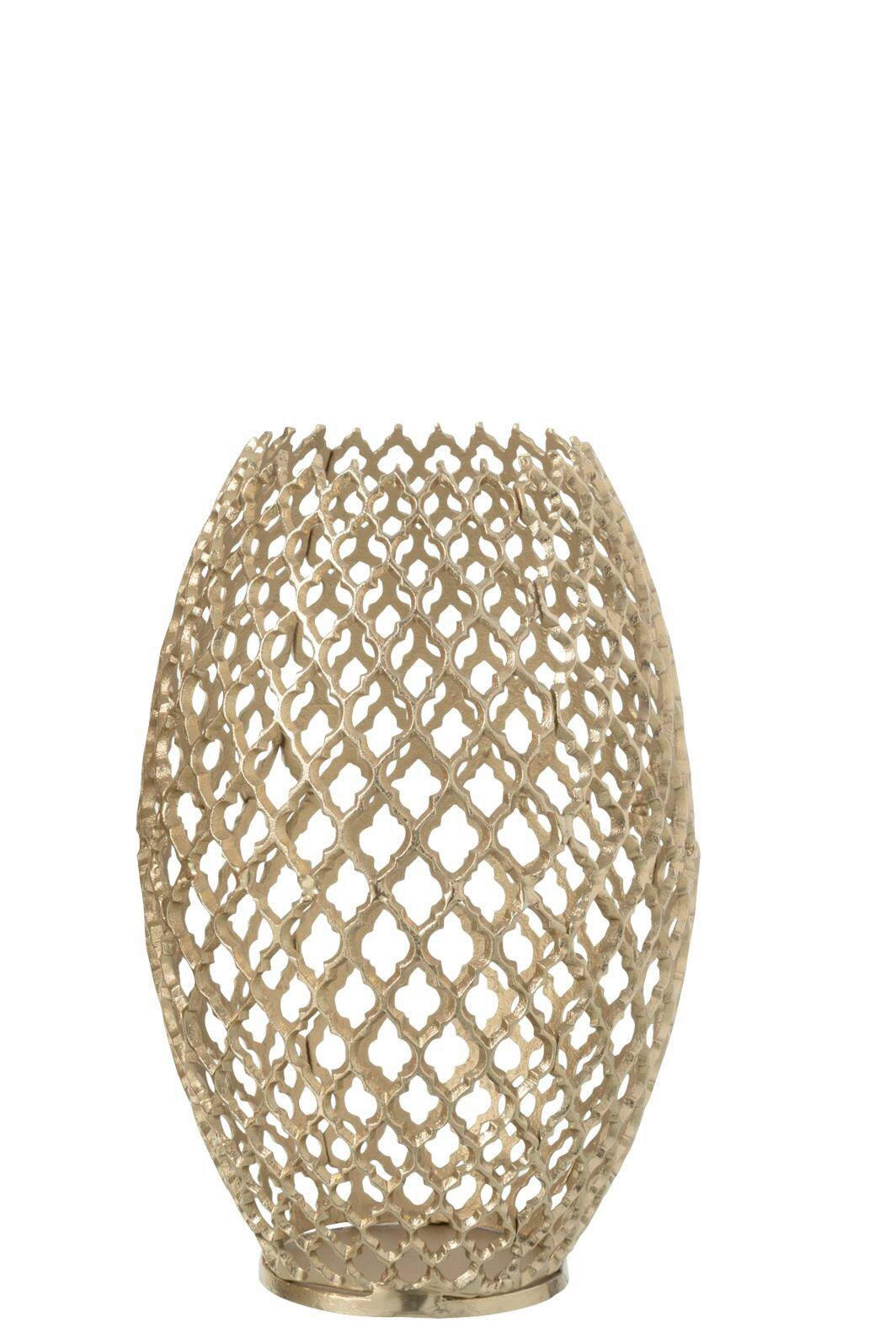 VASE  - Goldfarben, Basics, Metall (24/24/39cm) - Ambia Home