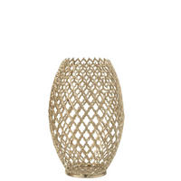 VASE  - Goldfarben, Basics, Metall (24/24/39cm) - Ambia Home