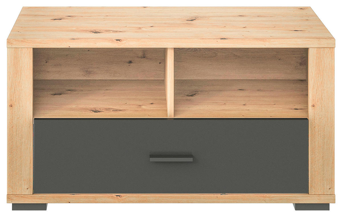 GARDEROBE  in 230/195/45 cm  - Anthrazit/Eiche Artisan, KONVENTIONELL, Glas/Holzwerkstoff (230/195/45cm) - Xora