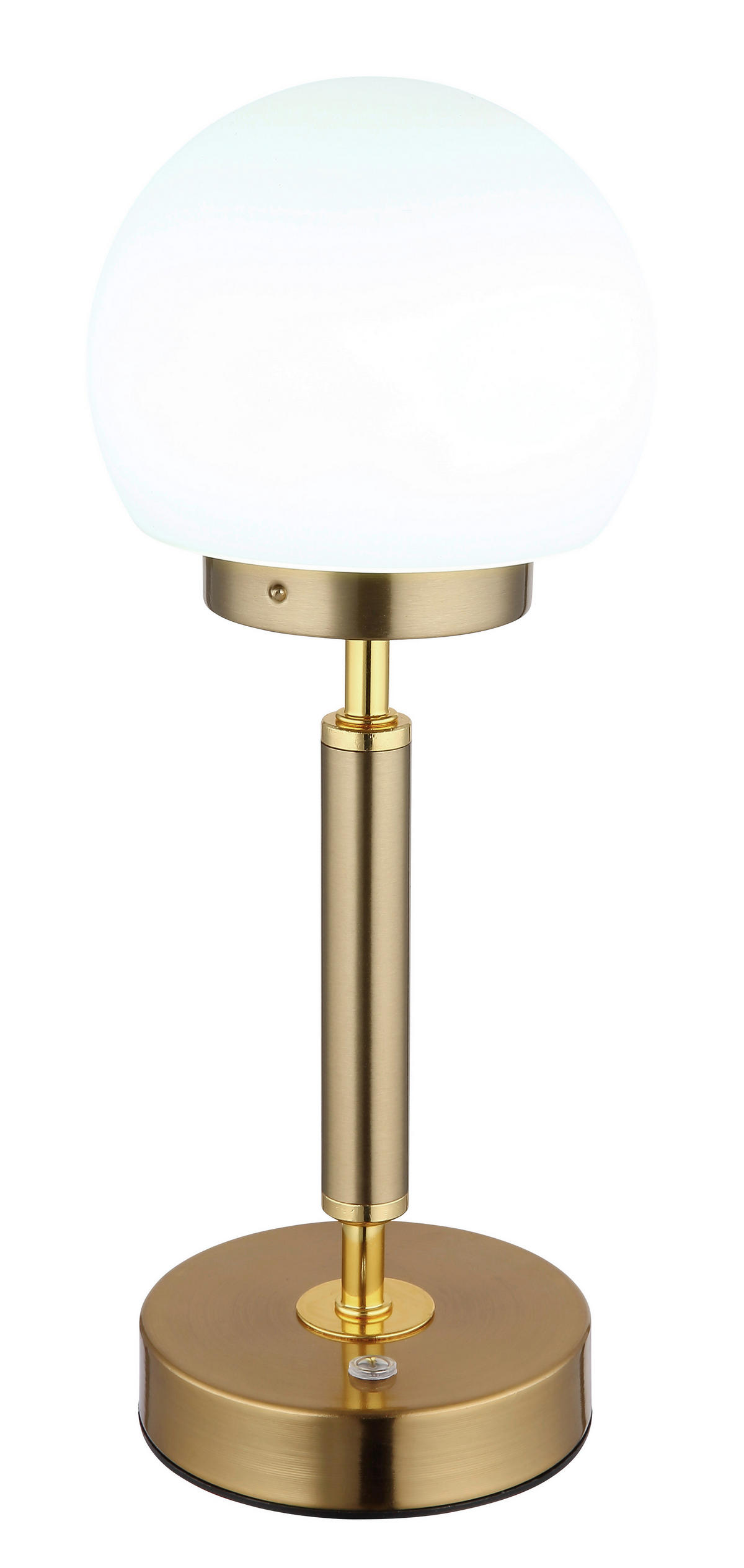 STOLNÍ LED LAMPA, dotykový stmívač, 11,5/28,5 cm  - černá/opál, Konvenční, kov/plast (11,5/28,5cm) - Globo