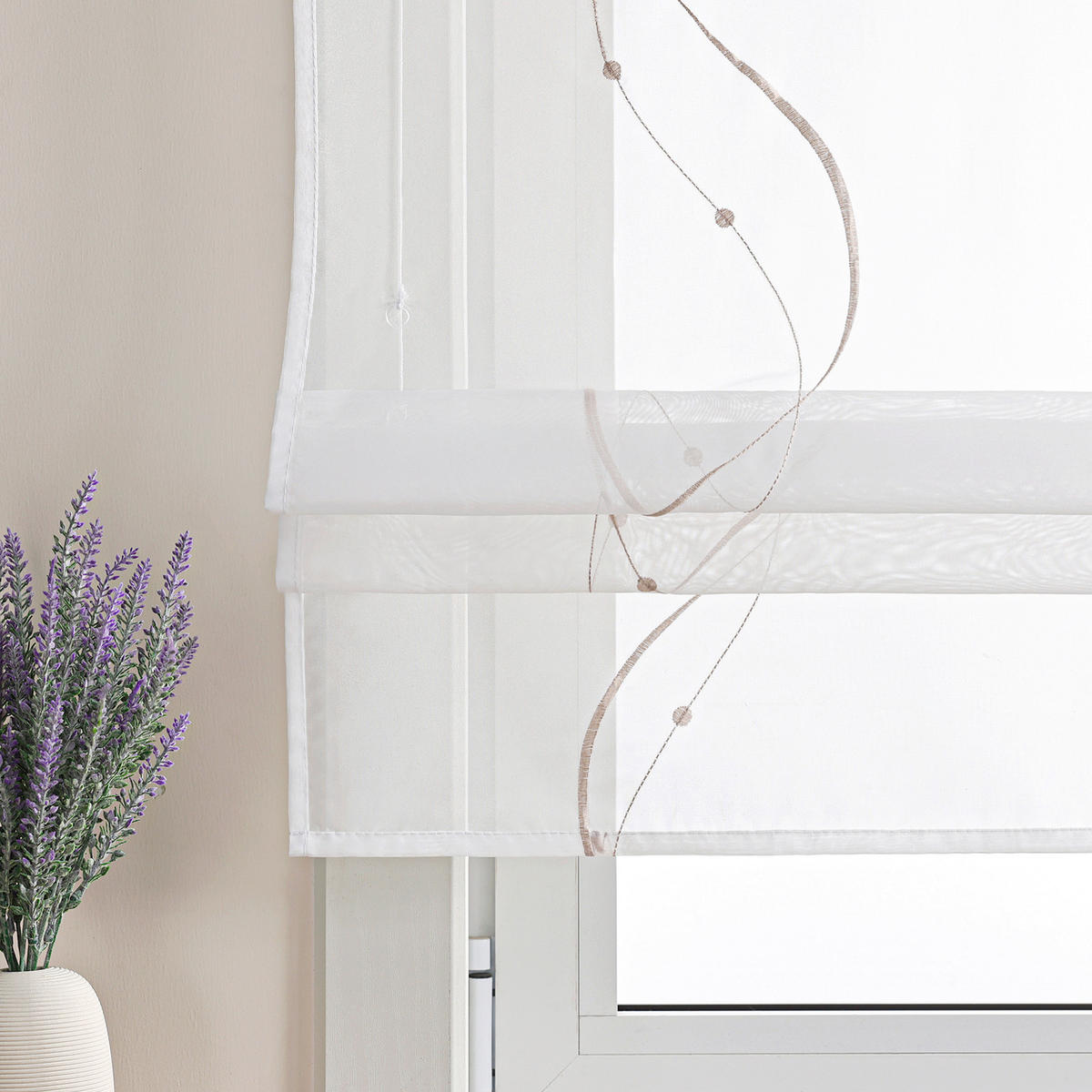 FALTROLLO  transparent  80/140 cm    - Weiß Hochglanz, Basics, Textil (80/140cm) - Joyswahl