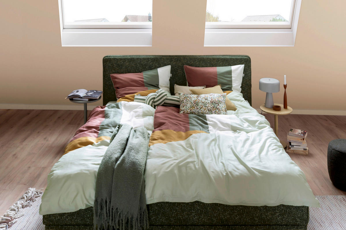 LIZENZBETTWÄSCHE 140/200 cm  - Multicolor/Mintgrün, Basics, Textil (140/200cm) - Schöner Wohnen