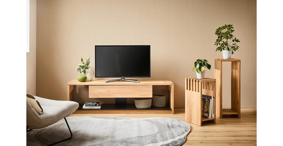 LOWBOARD  in 171/50/45 cm  - Eichefarben/Schwarz, Natur, Holz/Holzwerkstoff (171/50/45cm) - Linea Natura