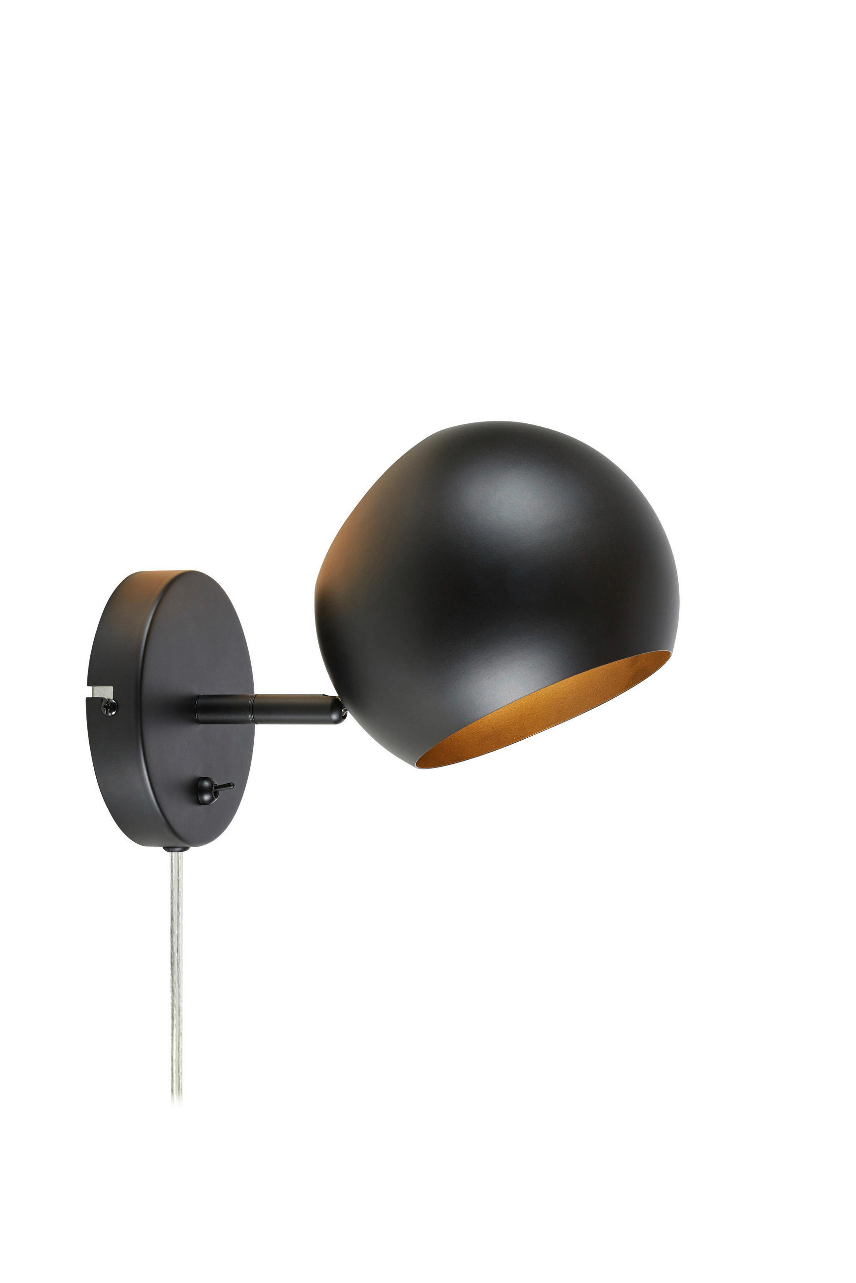 WANDLEUCHTE EDGAR 24/14/15 cm   - Schwarz, Basics (24/14/15cm) - Markslöjd