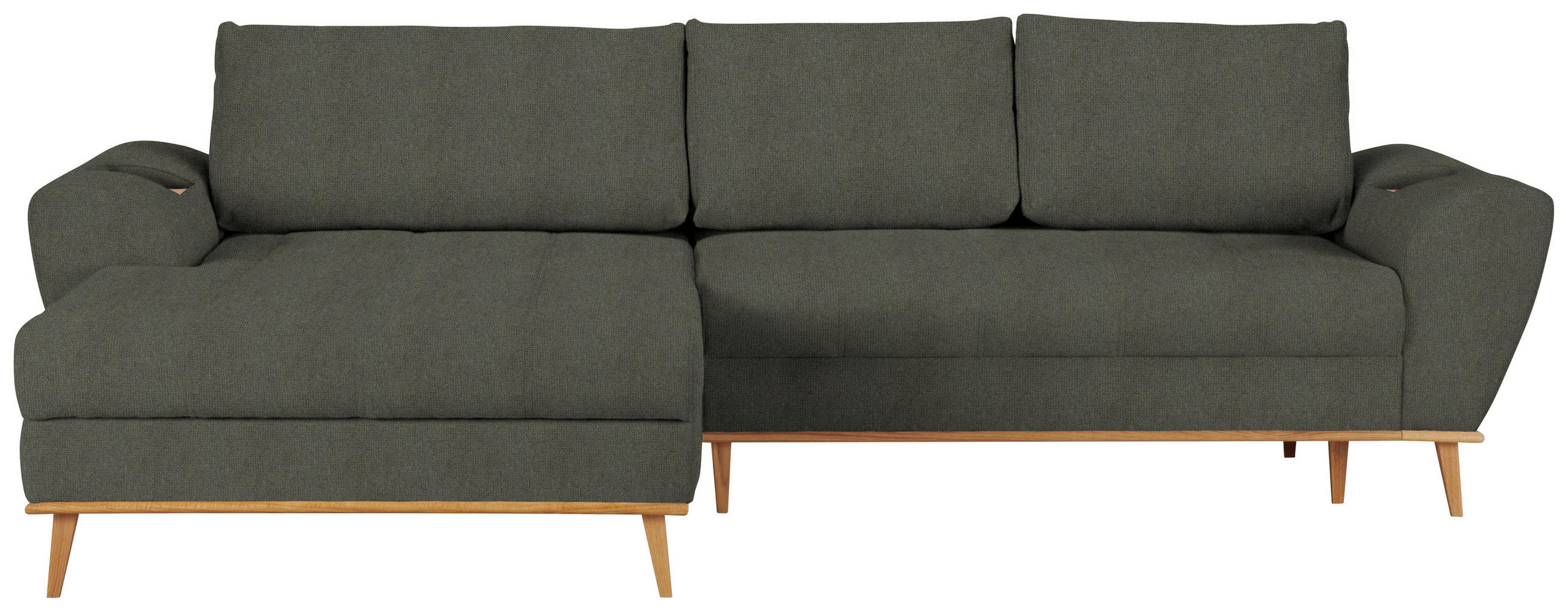 HÖRNSOFFA i vävt tyg grön  - grön/ekfärgad, Design, trä/textil (175/282cm) - Livetastic