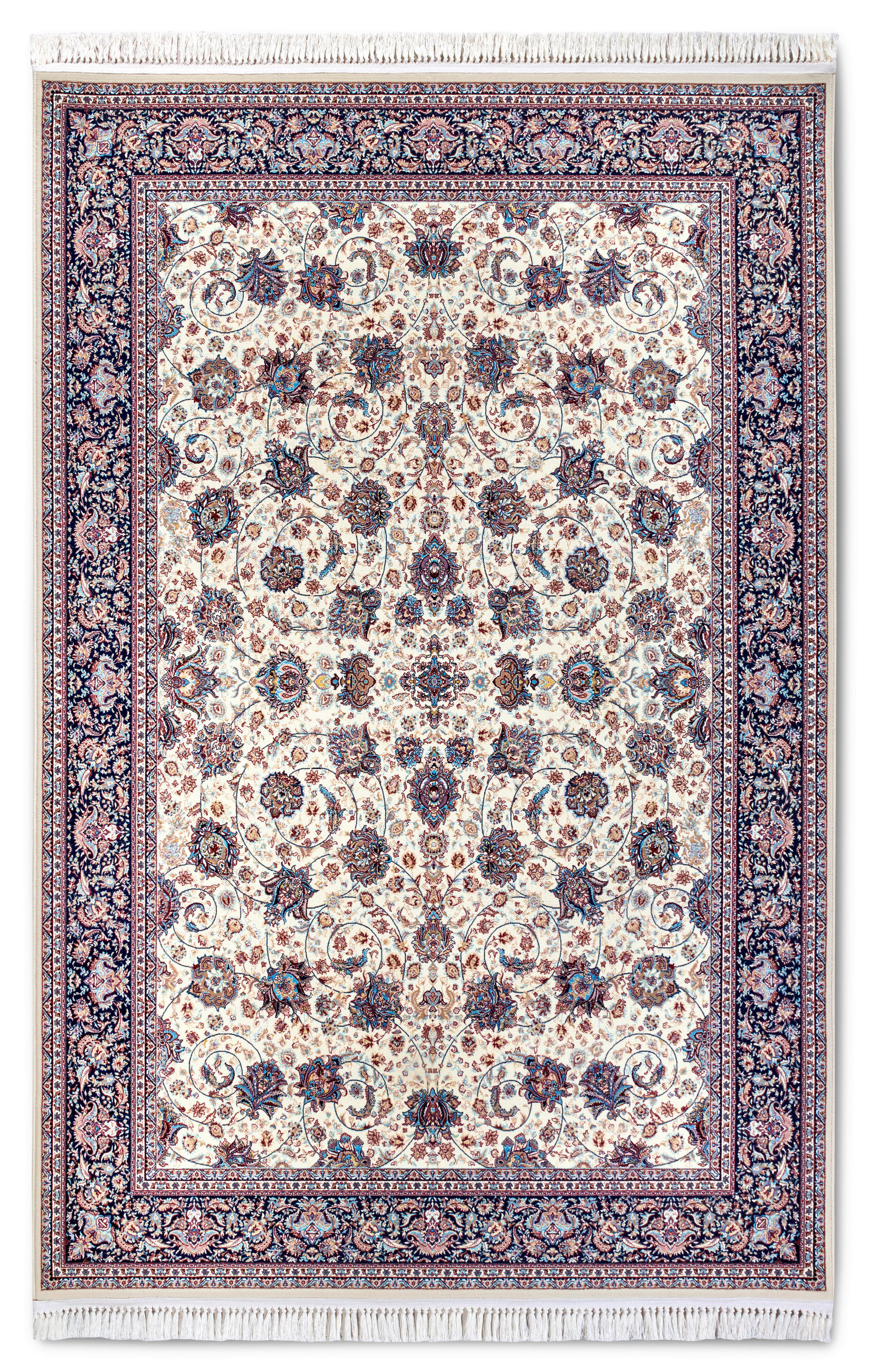 FLACHWEBETEPPICH 190/285 cm Kollektion 1870 Blau, Creme  - Blau/Creme, Design, Kunststoff/Textil (190/285cm) - Villeroy & Boch