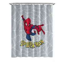 DUSCHVORHANG Marvel Spider Man 183/178 cm  - Grau, Basics, Textil (183/178cm)