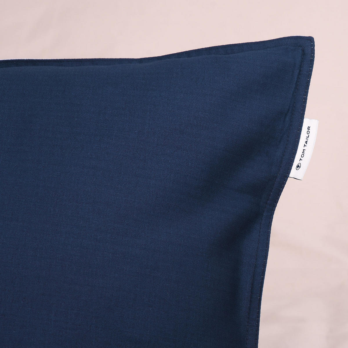 WENDEBETTWÄSCHE Satin 135/200 cm  - Dunkelblau/Hellblau, Basics, Textil (135/200cm) - Tom Tailor