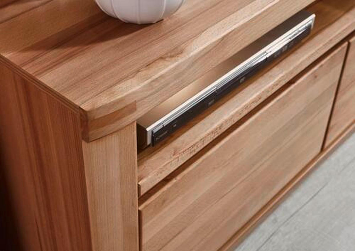 LOWBOARD  in 134/57/50 cm  - Kernbuche/Grau, Konventionell, Holz/Holzwerkstoff (134/57/50cm) - Voleo