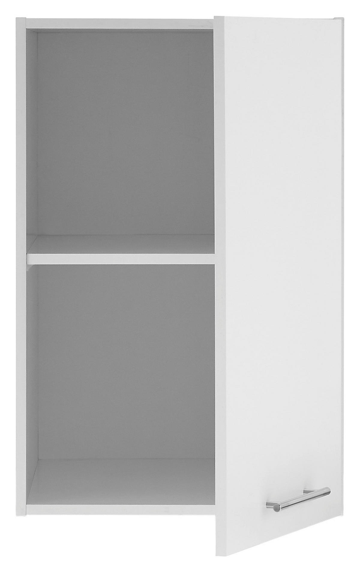 AUFSATZSCHRANK 50/76/68 cm  in  - Chromfarben/Weiß, Design, Holzwerkstoff/Metall (50/76/68cm)