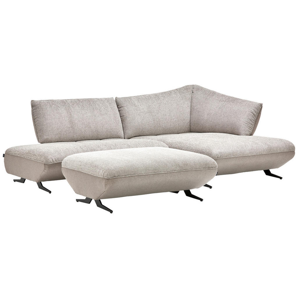 Thumbnail - Joop! Ecksofa, Grau, Sand, Textil, 2,5-Sitzer, Ottomane rechts, L-Form, 265x172 cm, Blauer Engel, Goldenes M, Emas, erwe...