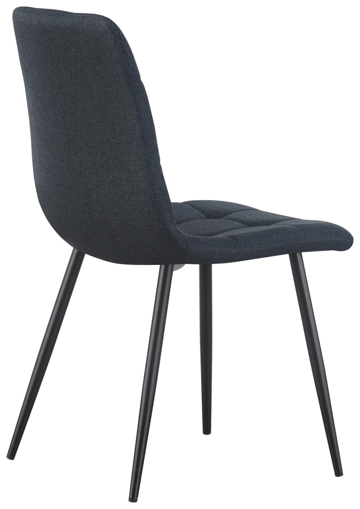 VIERFUßSTUHL - Schwarz/Grau, KONVENTIONELL, Holz/Textil (44,5/86/54,5cm) - Livetastic