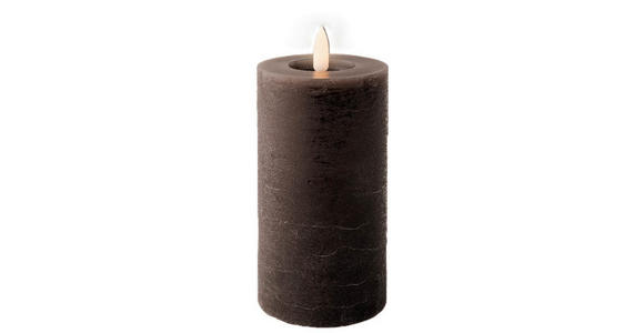LED-KERZE 7/15 cm - Grau, Basics, Kunststoff/Paraffin (7/15cm) - Ambia Home