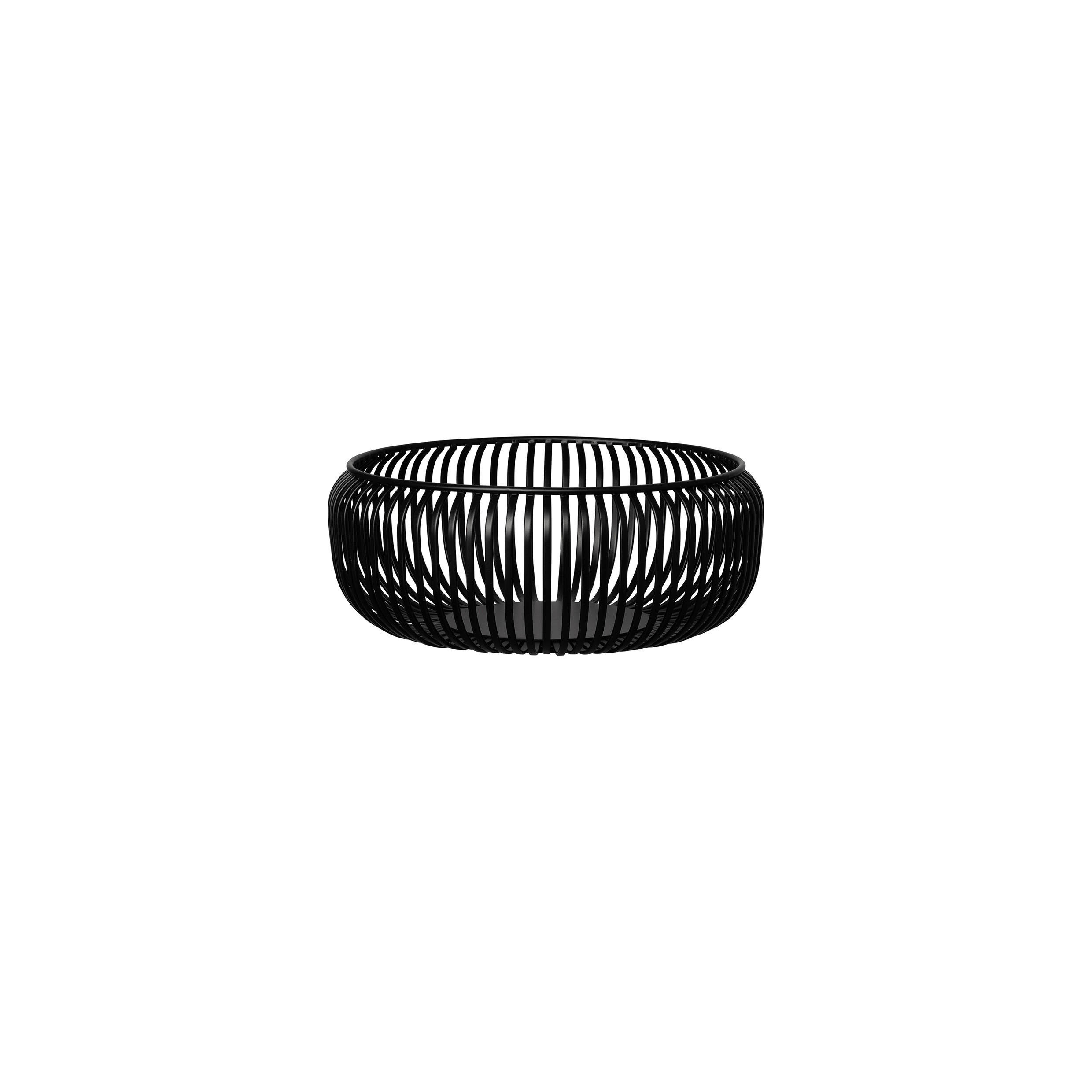 UNIVERSALKORB  - Schwarz, MODERN, Metall (25/9,5cm) - Blomus