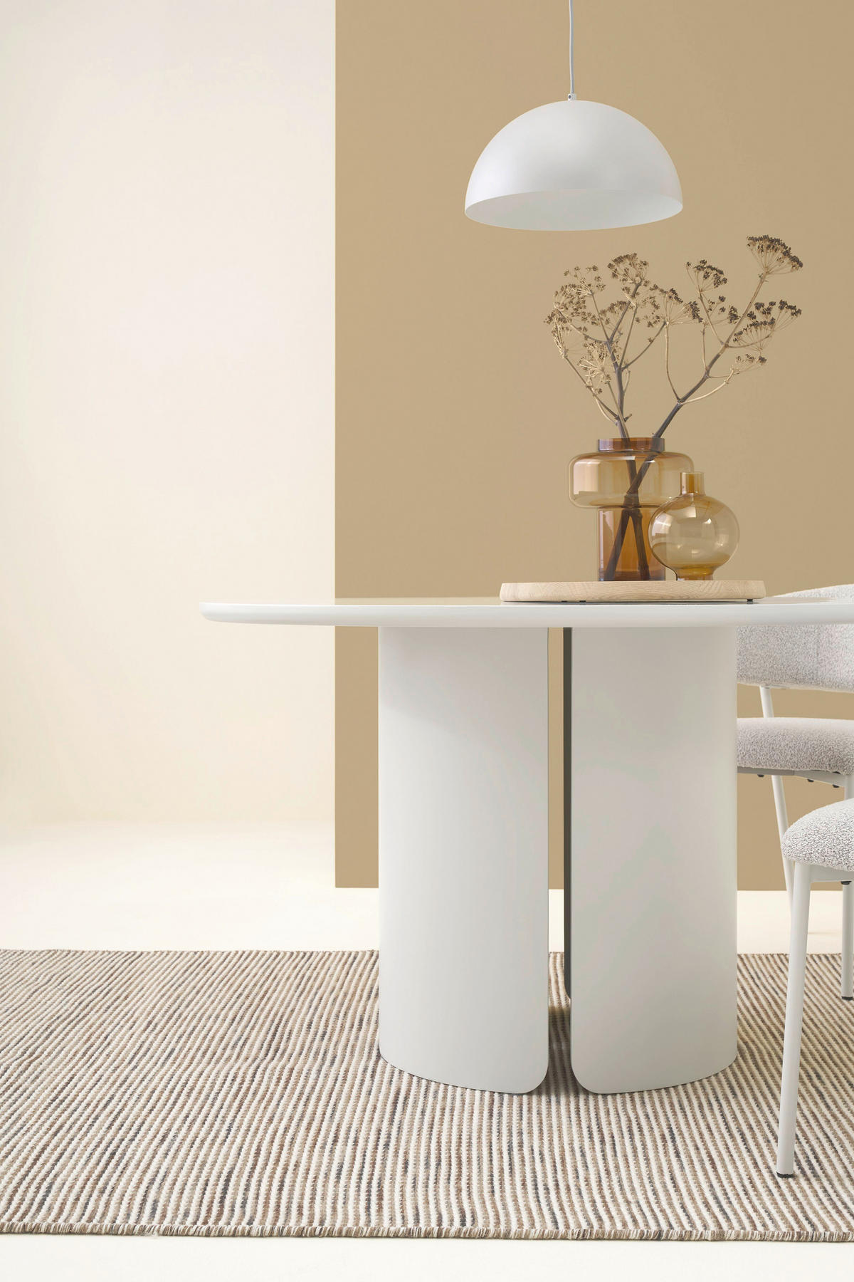 ESSTISCH 120/120/76 cm Nachbildung  Holzwerkstoff rund Seidengrau  - Seidengrau, MODERN, Holzwerkstoff (120/120/76cm) - Schöner Wohnen