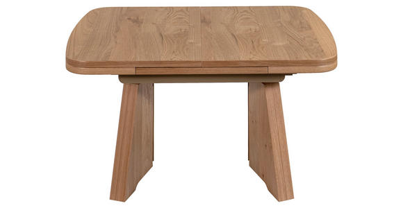 COUCHTISCH Wildeiche furniert 90-130,5/65/54-73 cm rechteckig Eichefarben  - Eichefarben, KONVENTIONELL, Holzwerkstoff/Metall (90-130,5/65/54-73cm) - Venda