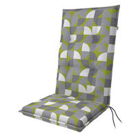 PODLOŽKA NA ŽIDLI, 48/119/6 cm - šedá/bílá, textil (48/119/6cm) - Ambia Garden