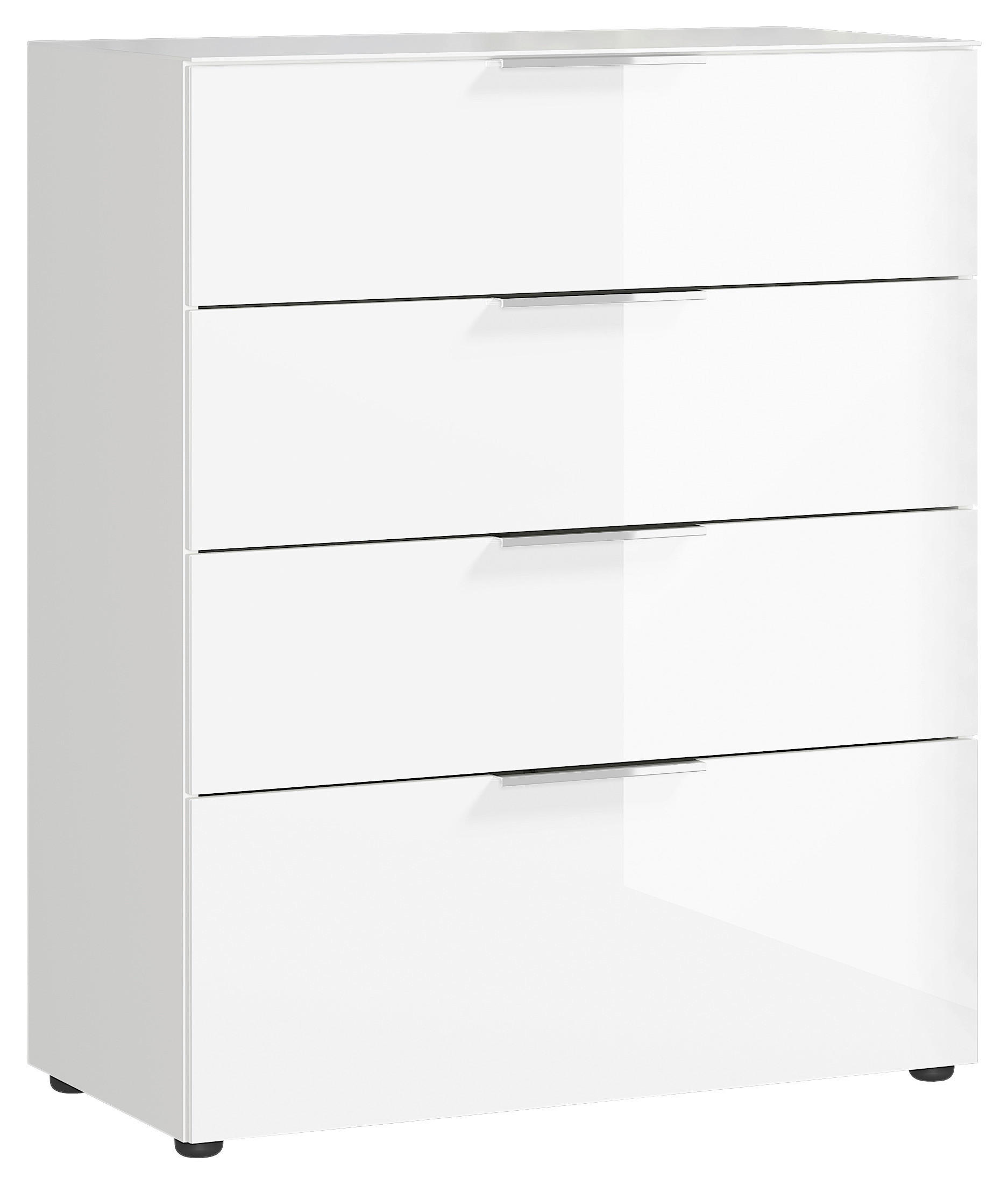 KOMODA, biela, 83/102/42 cm - čierna/biela, Modern, kov/kompozitné drevo (83/102/42cm) - Premium Living