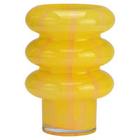 VASE  - Gelb, Basics, Glas (14/20/14cm)