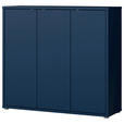 SCHUHSCHRANK  in 109,2/99,1/34,9 cm  - Dunkelblau/Grau, MODERN, Holzwerkstoff/Kunststoff (109,2/99,1/34,9cm) - Carryhome