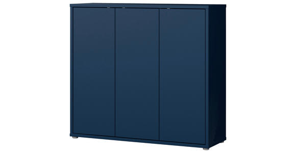 SCHUHSCHRANK  in 109,2/99,1/34,9 cm  - Dunkelblau/Grau, MODERN, Holzwerkstoff/Kunststoff (109,2/99,1/34,9cm) - Carryhome