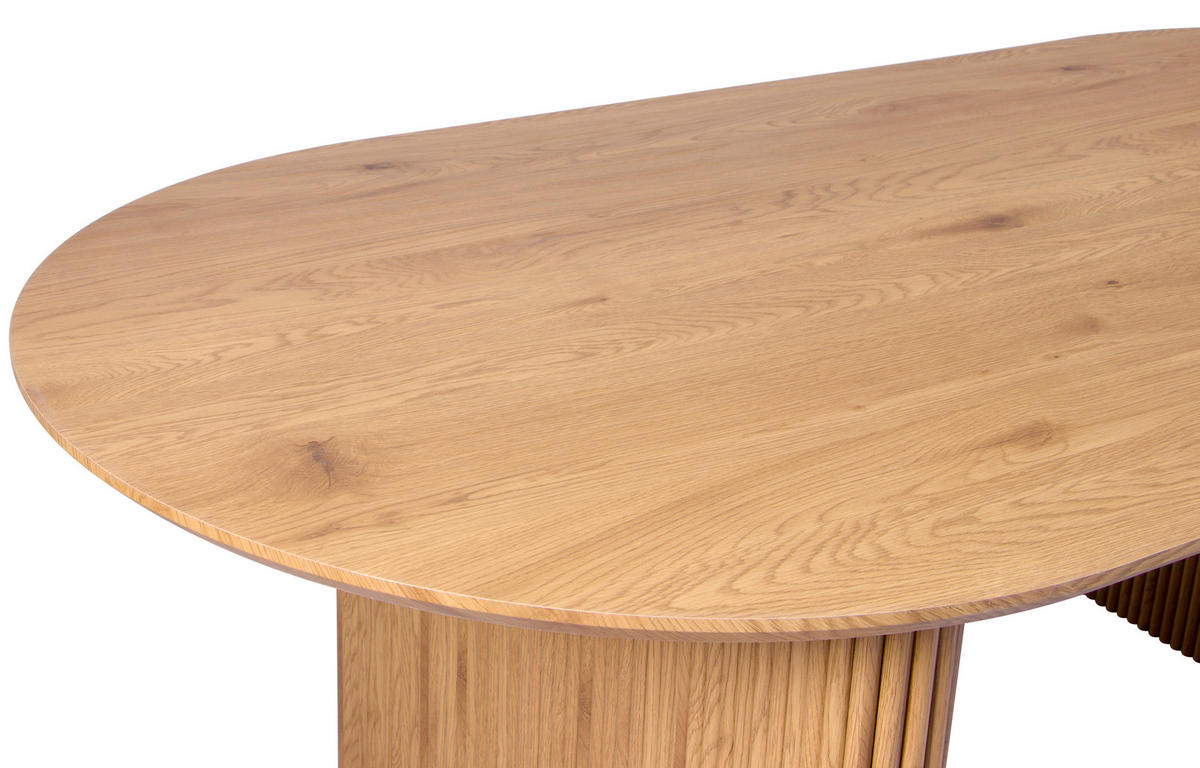 ESSTISCH 200/100/75 cm Nachbildung  Holzwerkstoff oval Eiche Artisan  - Eiche Artisan, MODERN, Holzwerkstoff (200/100/75cm) - MID.YOU