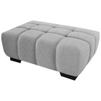 HOCKER in Textil Hellgrau  - Hellgrau/Schwarz, Konventionell, Textil/Metall (106/40/72cm) - Hom`in