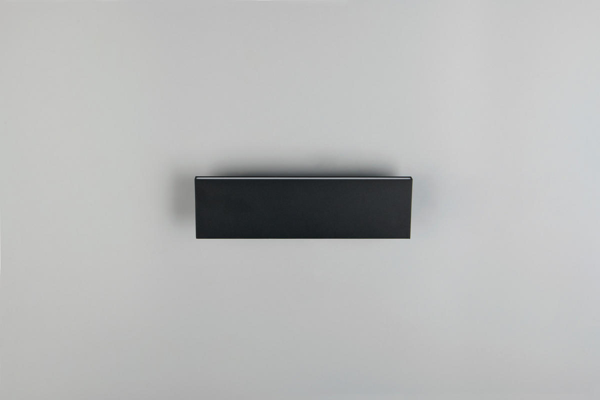 LED-WANDLEUCHTE 28/4,5/8 cm  - Schwarz, Design, Kunststoff/Metall (28/4,5/8cm) - Novel