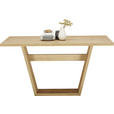 ESSTISCH in Metall, Holzwerkstoff 140/80/76 cm  - Edelstahlfarben/Eichefarben, KONVENTIONELL, Holzwerkstoff/Metall (140/80/76cm) - Venda