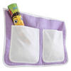 BETTTASCHE - Lila/Weiß, KONVENTIONELL, Textil (56/32/2cm) - MID.YOU