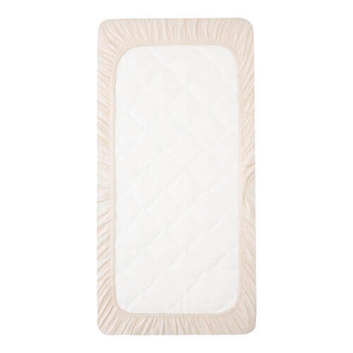 Witlof for Kids Kinderspannbetttuch Off White Beige 70x145 cm