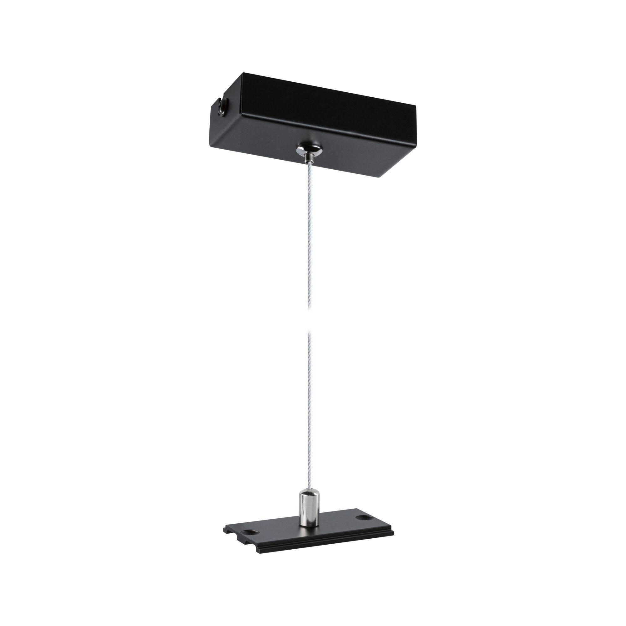 SCHIENENSYSTEM-ABHÄNGUNG Linion 4/8/150 cm  - Schwarz, Basics, Metall (4/8/150cm) - Paulmann