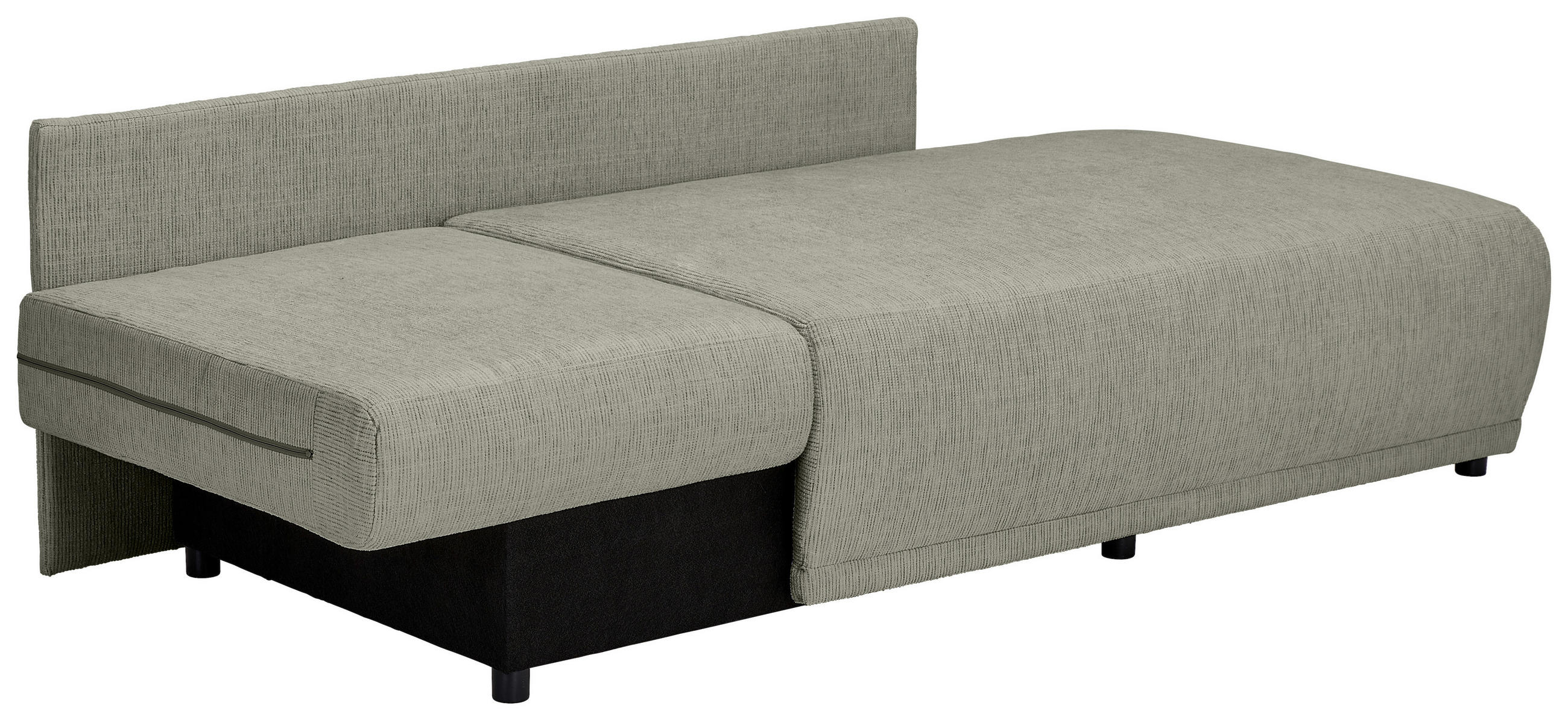 CHAISELONGUE Chenille Braun  - Schwarz/Braun, KONVENTIONELL, Kunststoff/Textil (93/73/171cm) - Carryhome