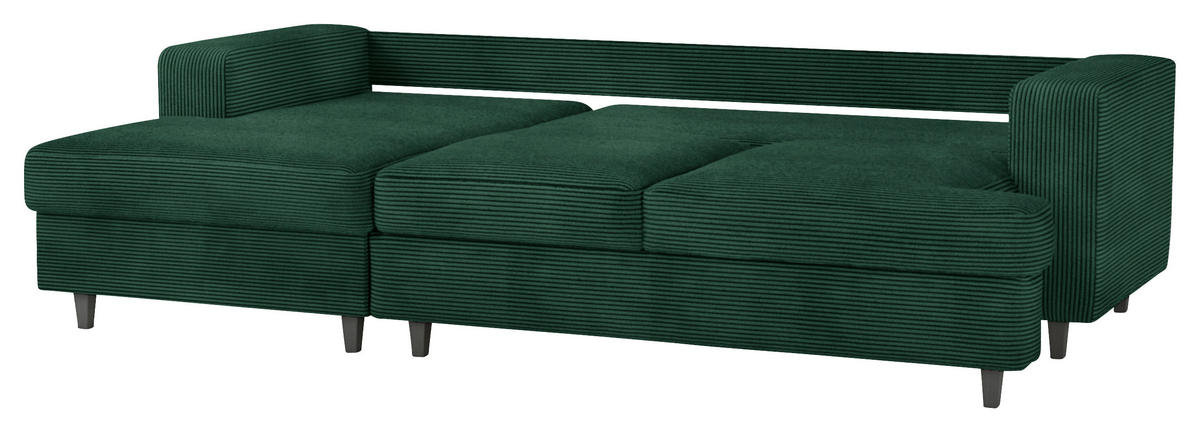Freisteller von MID.YOU ECKSOFA Grün Cord, Velours.
