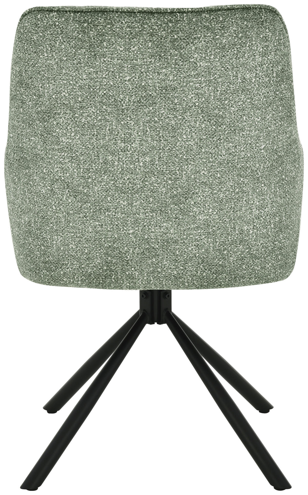 ARMLEHNSTUHL  in Eisen Leinenoptik  - Schwarz/Grün, Design, Textil/Metall (57/91/65cm) - Carryhome