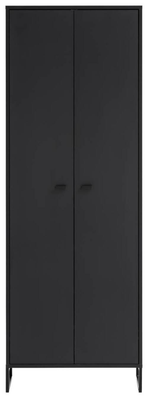 SCHUHSCHRANK in 60,2/169,7/33,5 cm - Schwarz, LIFESTYLE, Holzwerkstoff/Metall (60,2/169,7/33,5cm) - MID.YOU