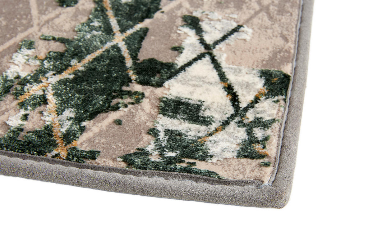 WEBTEPPICH 160/230 cm Vision Hellgrau, Olivgrün  - Hellgrau/Olivgrün, Design, Textil (160/230cm) - Schöner Wohnen