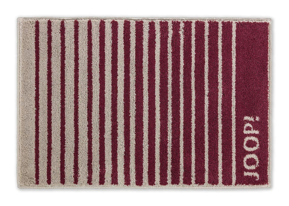 BADTEPPICH Bordeaux, Ecru 60/90 cm  - Ecru/Bordeaux, Design, Textil (60/90cm) - Joop!