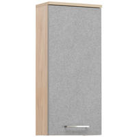 HÄNGESCHRANK 32,7/72,3/16,25 cm  - Eichefarben/Grau, Basics, Holzwerkstoff/Metall (32,7/72,3/16,25cm) - Stylife