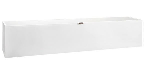 HÄNGEELEMENT in Weiß - Edelstahlfarben/Weiß, Design, Glas/Holzwerkstoff (164,6/32,4/28,9cm) - Hom`in