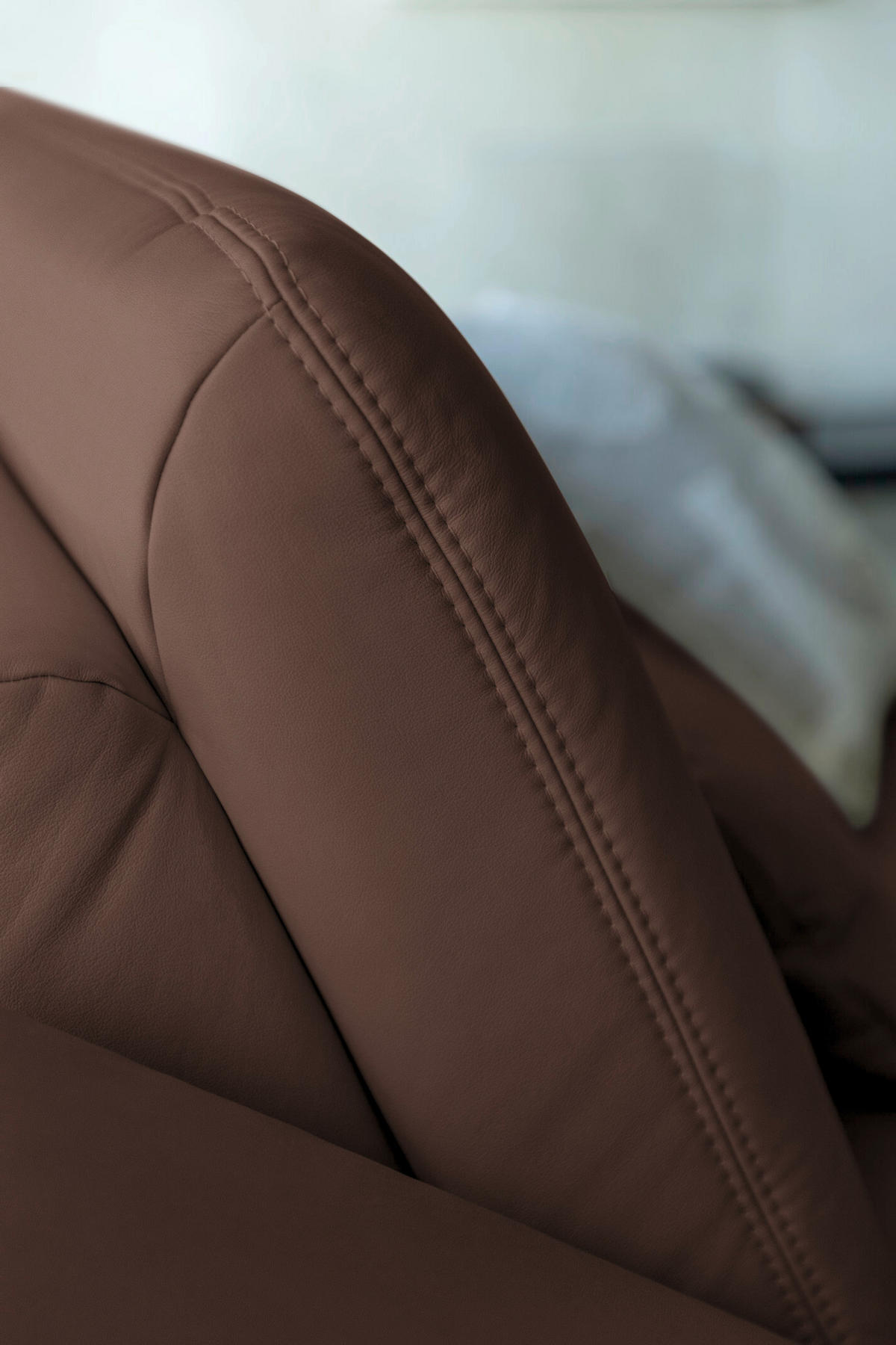 ECKSOFA Echtleder Mokka  - Schwarz/Mokka, Konventionell, Leder/Metall (301/180cm) - Joop!