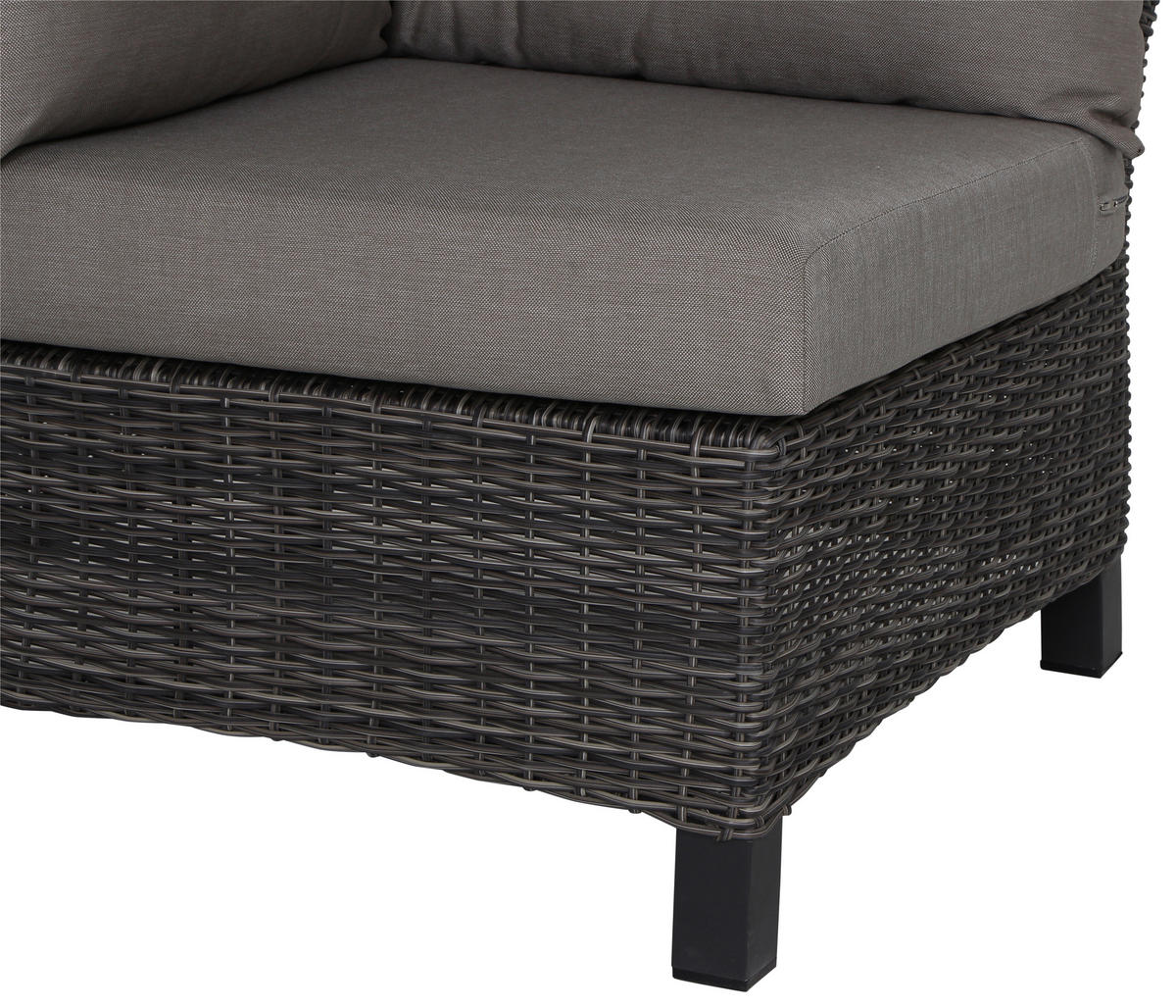 LOUNGEGARNITUR 5-teilig   83/103/160 cm Aluminium  - Grau, Basics, Keramik/Kunststoff (83/103/160cm) - Siena Garden
