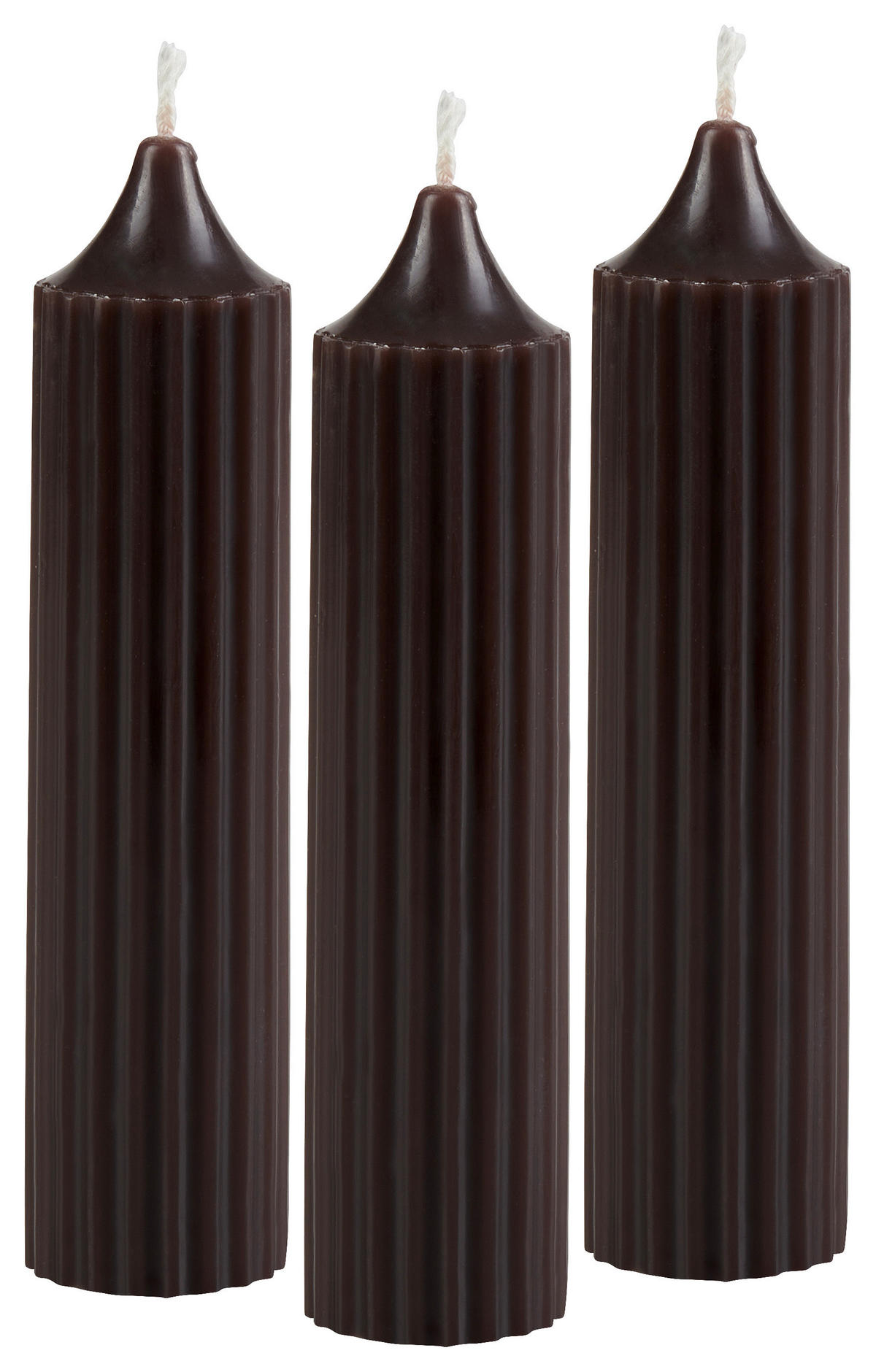 KRONLJUS SET 3,5/15 cm  - svart, Basics, paraffin/naturmaterial (3,5/15cm)