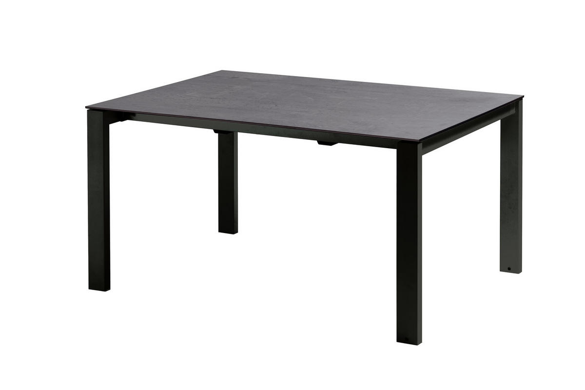 GARTENSET beschichtet Aluminium  - Anthrazit/Schwarz, Basics, Textil/Metall (160+60/98/74cm) - Acamp