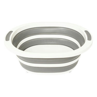 WASCHSCHÜSSEL  - Weiß/Grau, Basics, Kunststoff (40/15,2/31,6cm)