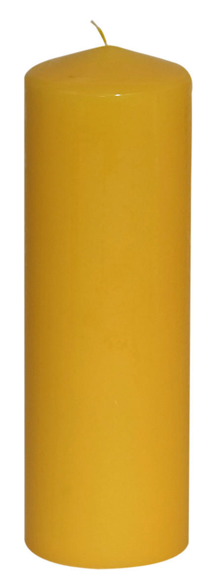 STUMPENKERZE 9/28 cm  - Gelb, Basics (9/28cm)