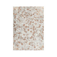 FLACHWEBETEPPICH Wohnzimmer 80/150 cm Spark 210 Elfenbein / Chrom Creme, Roségold rechteckig  - Roségold/Creme, Design, Leder/Textil (80/150cm) - Novel