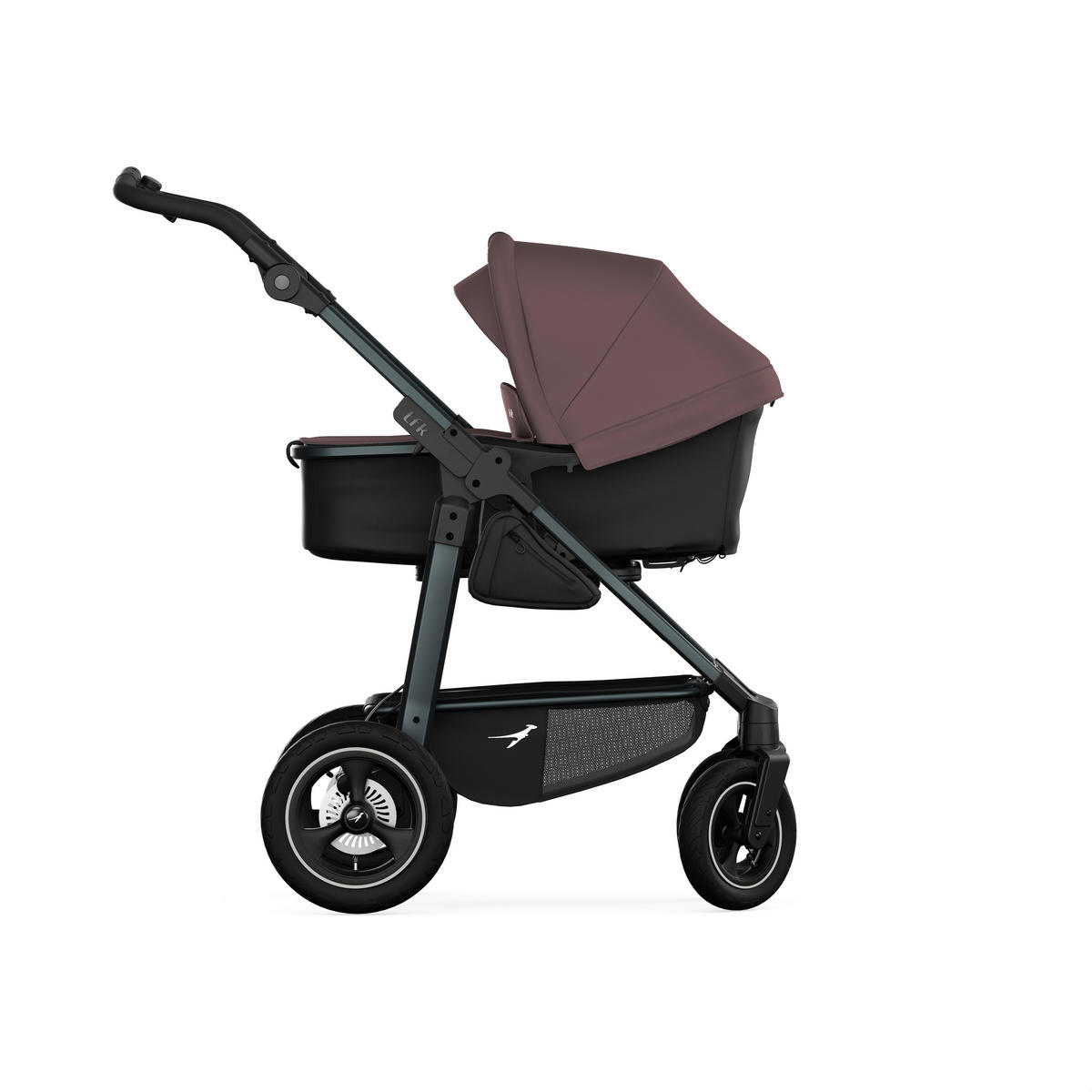 KOMBIKINDERWAGEN mono4 2-in-1 Kombikinderwagen  - Schwarz/Braun, Basics, Textil/Metall (57/111/108cm) - TFK